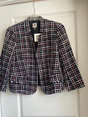 NWT $149 ANNE KLEIN JACKET MULTI COLOR SIZE L